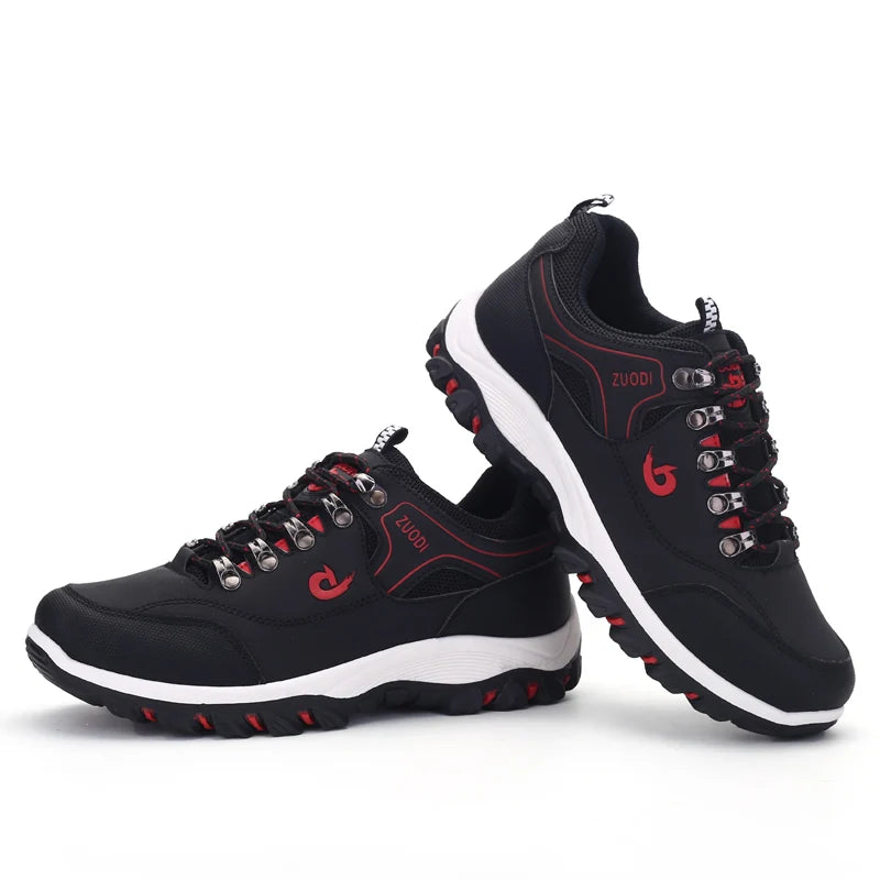 Men's Leather Casual Sneakers for Tennis and Walking