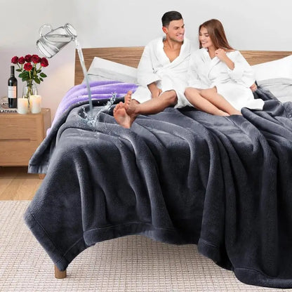 Waterproof Flannel Blanket for Bed and Couch