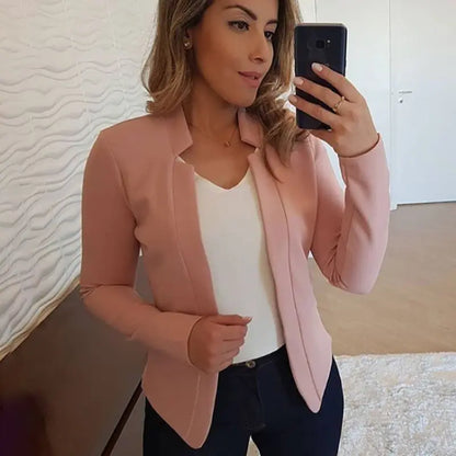 Thin White Blazer for Women Office Style