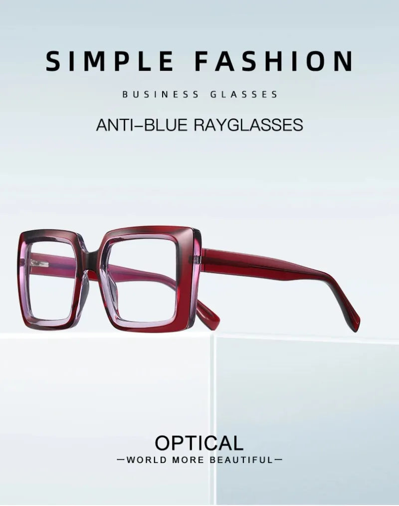 Trendy Square Large Frame Reading Glasses for Women