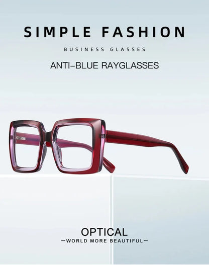 Trendy Square Large Frame Reading Glasses for Women