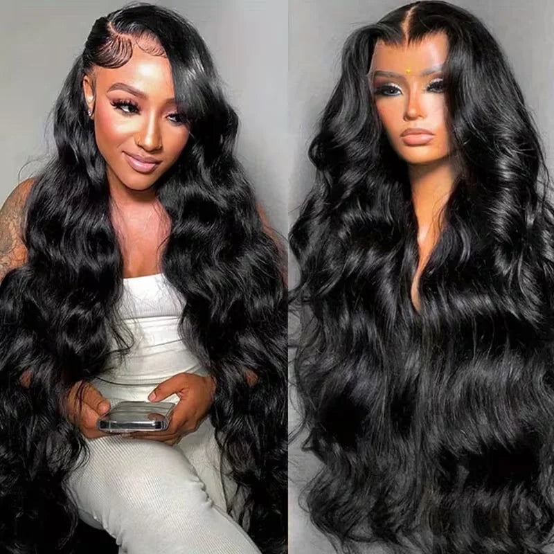 40 Inch Body Wave Human Hair Lace Front Wig