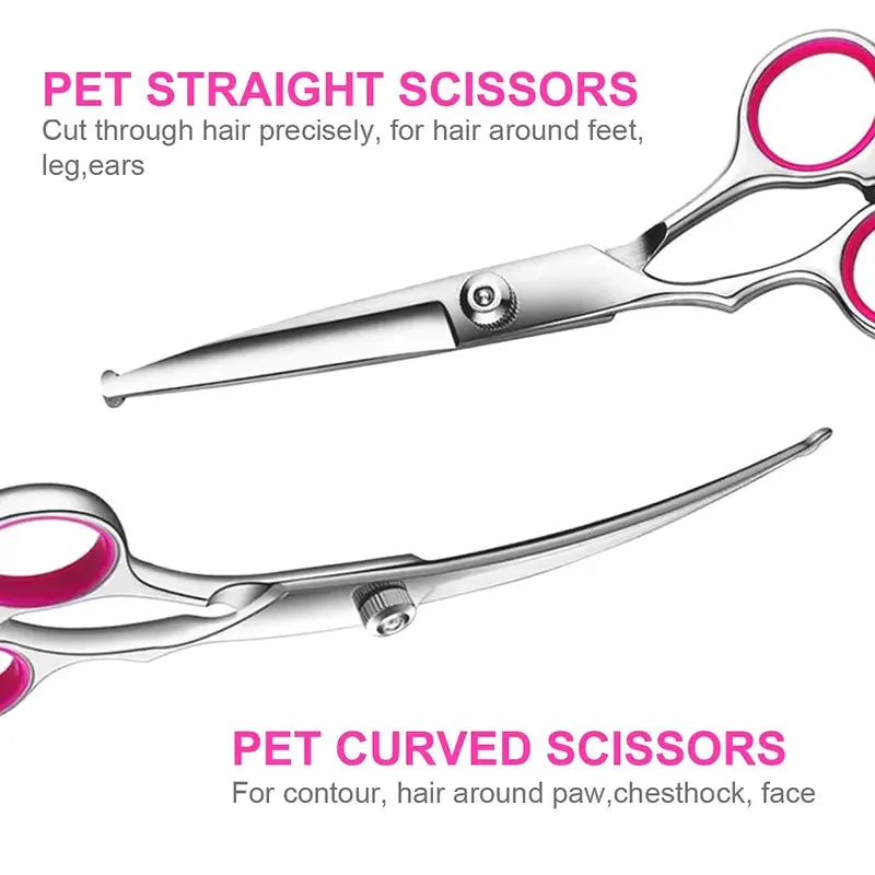 Pet Grooming Scissors Set – 4 Pieces