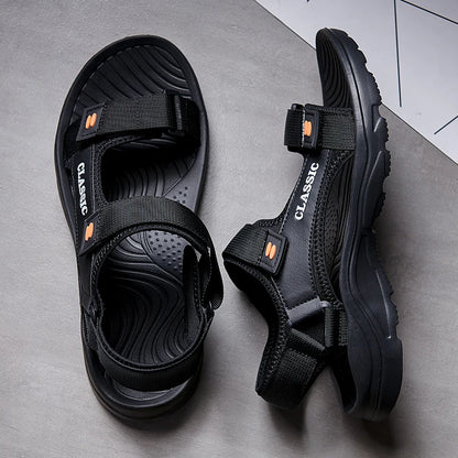 Men's Casual Ankle-Wrap Sandals with EVA Insole