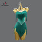 Latin Performance Dance Dress Women Blue Fringe Skirt