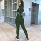 Dulzura Women Long Sleeve Bodycon Jumpsuit Overall