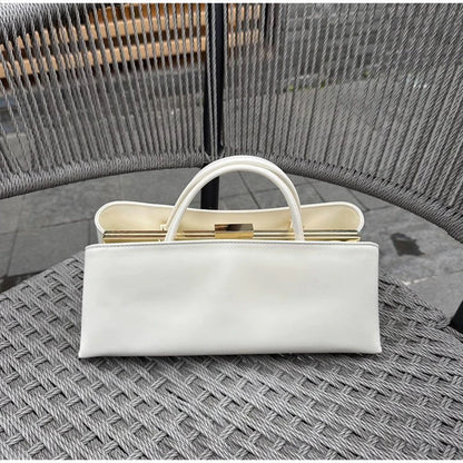 Luxury Pu Leather Shoulder Bag with Magnetic Clip