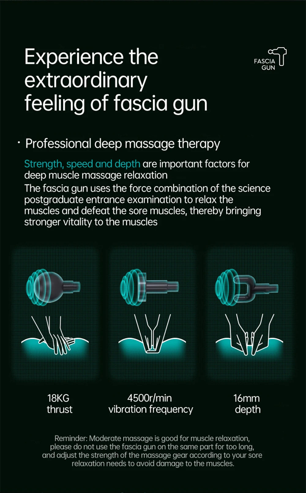Professional Massage Gun -Neck & Back Relief