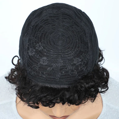 Brazilian Afro Puff Pixie Bob Wig 99J Natural Brown