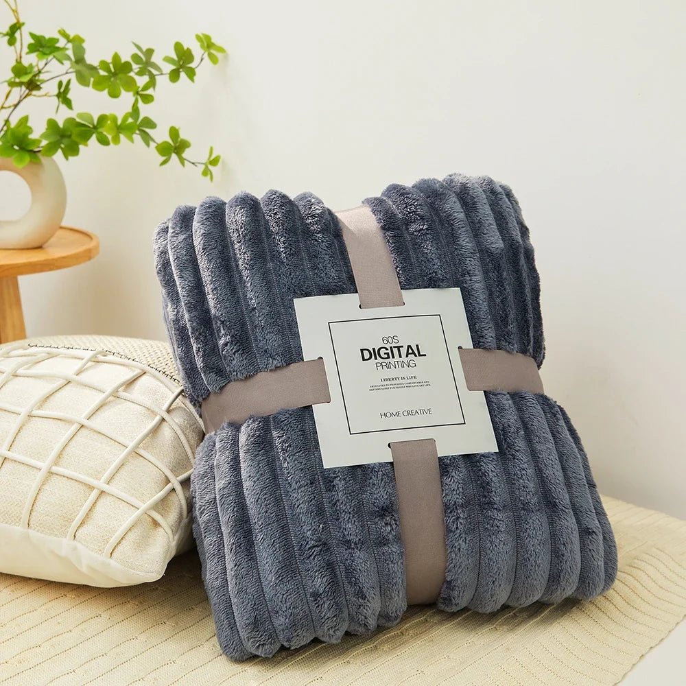 Coral Velvet Blanket Plush Soft Warm Throw