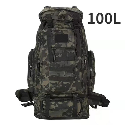 80L Tactical Mountaineering Backpack for Hiking Camping