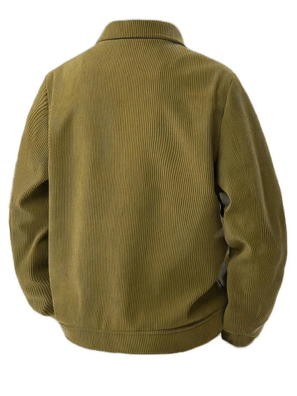 Autumn Corduroy Jacket for Men in Casual Style