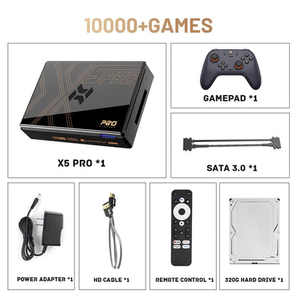 Kinhank Super Console X5 Pro Retro Video Game Console 320G with 10000 Games