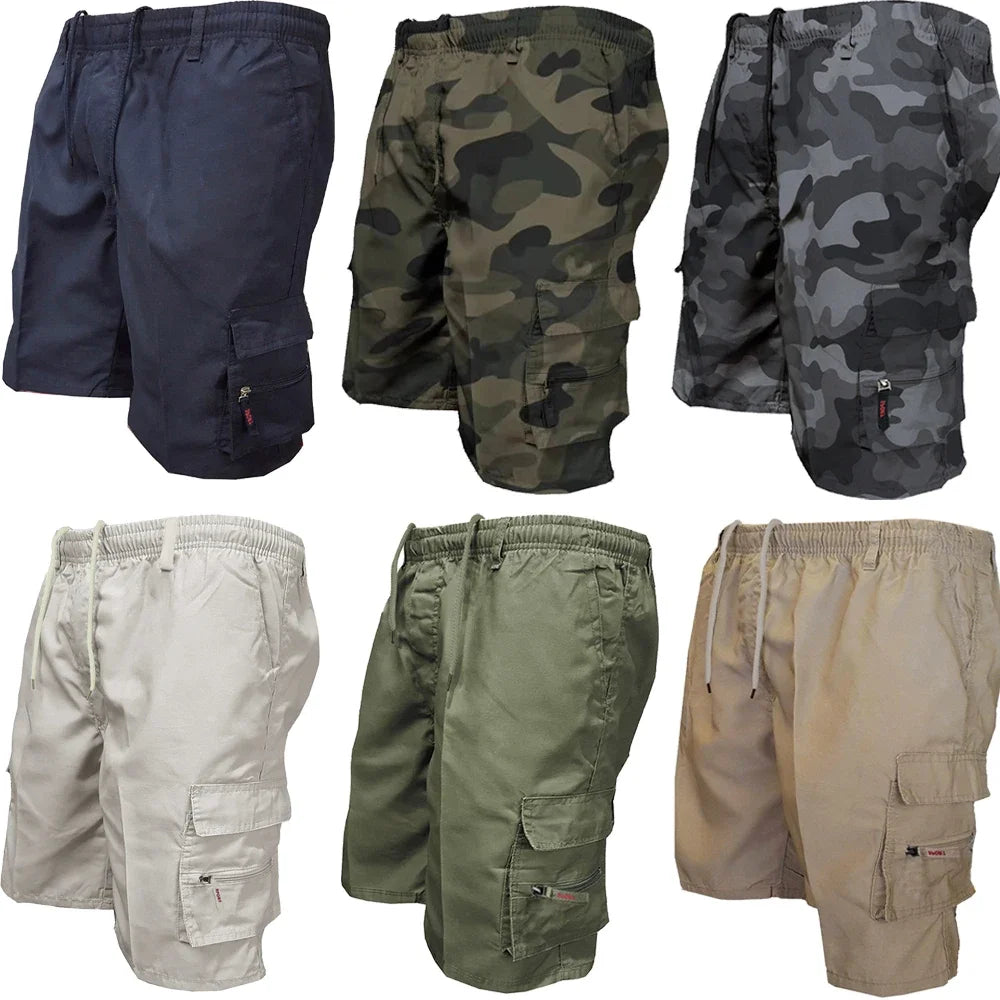 Men's Camouflage Cargo Shorts Summer Tactical Pants