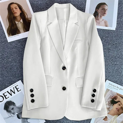 Elegant Long Sleeve Blazer Coat for Women