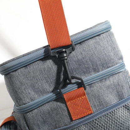 Portable Insulated Lunch Bag Oxford Cloth Waterproof