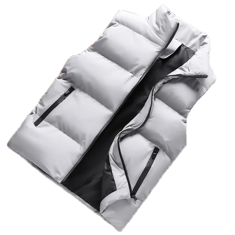 Men's Thick Windproof Sleeveless Vest Jacket