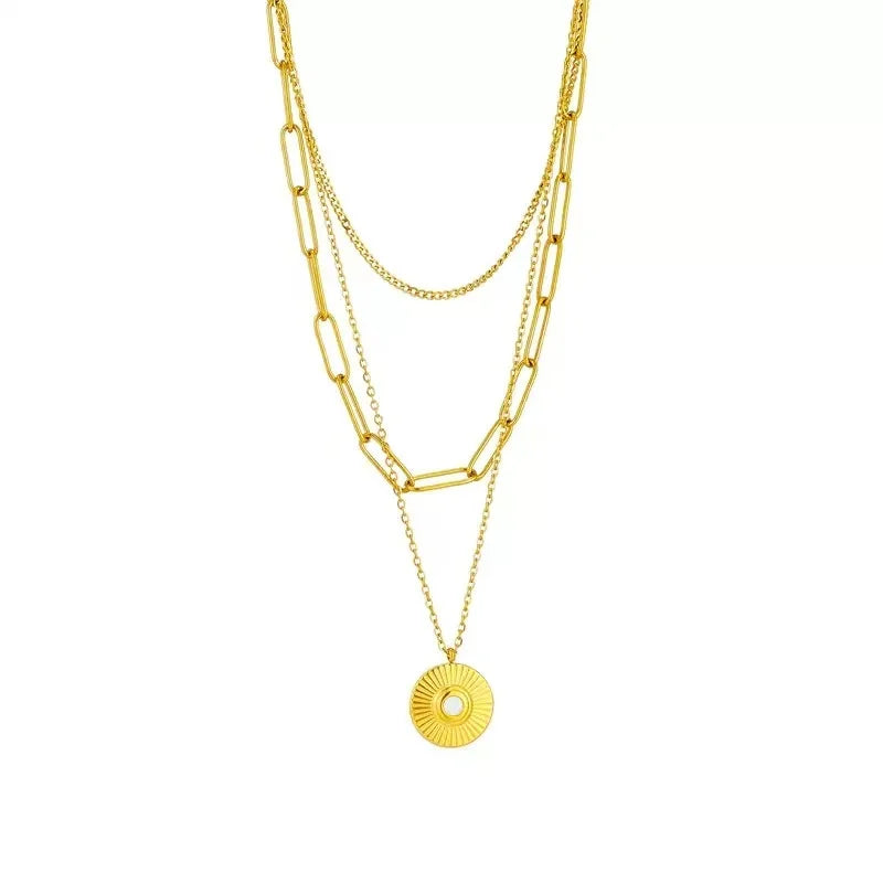 Stainless Steel Heart Pendant Necklace for Women