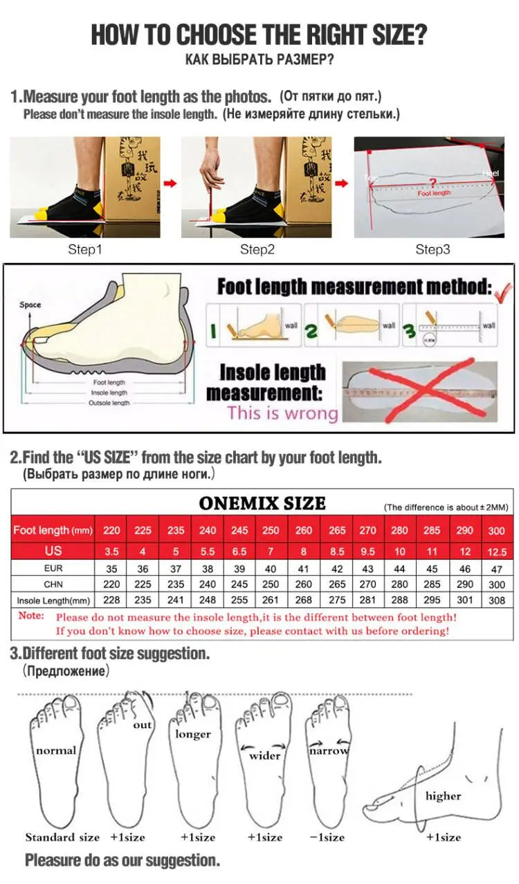 ONEMIX Breathable Running Shoes for Men and Women