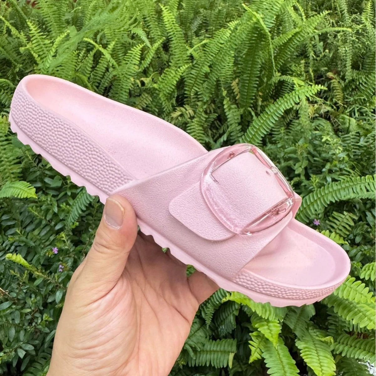 EVA Flat Sandals with One Strap for Women