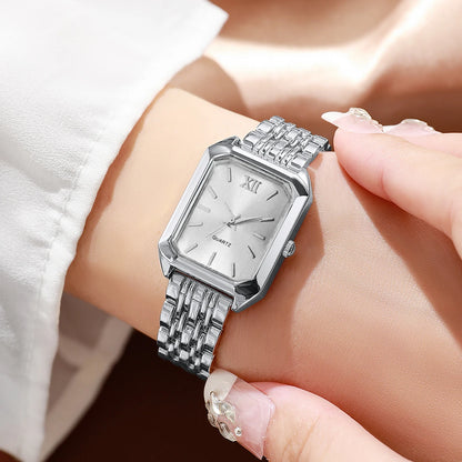 Fashion Rectangle Women Quartz Watch Bracelet Set