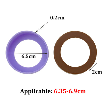 Silicone Cup Bottom Cover 6.5CM Odorless Water Protective