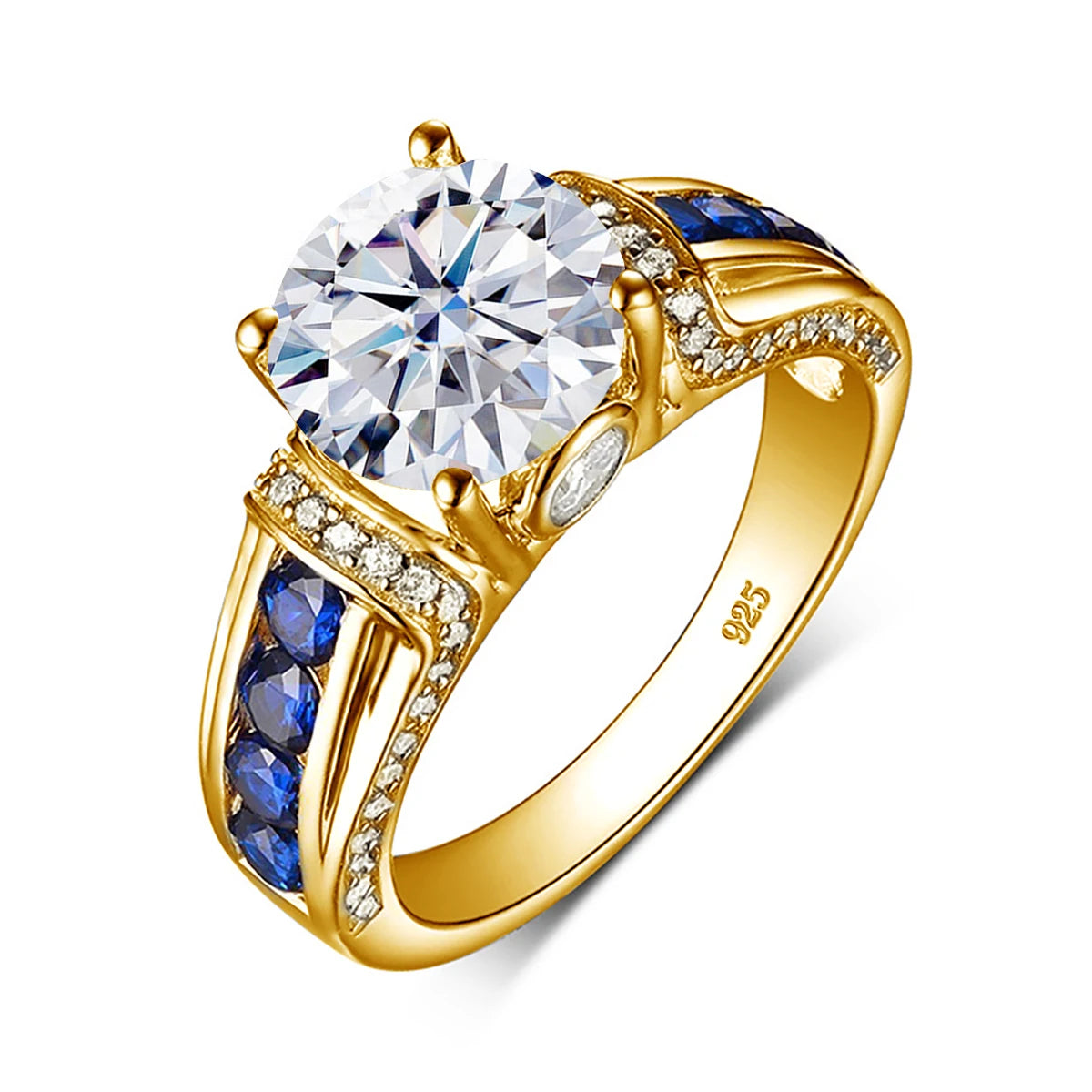 2ct Moissanite Diamond Ring for Women in Sterling Silver