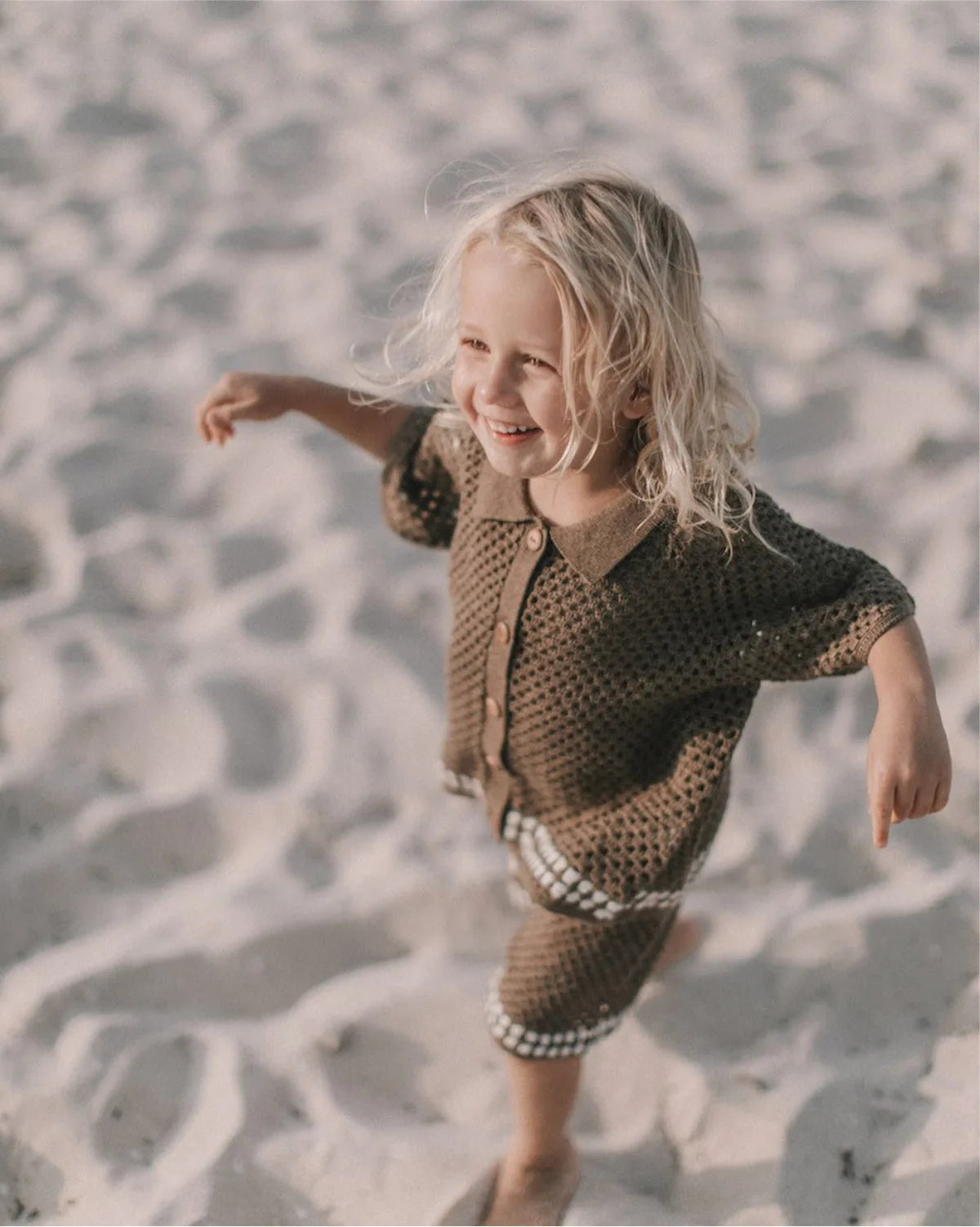 DGUKYM Summer Baby Knitted Sweater Cardigan Set