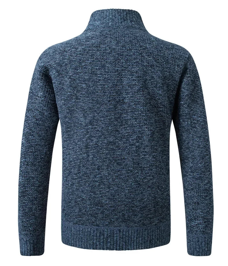 Men's Slim Fit Stand Collar Zipper Jacket
