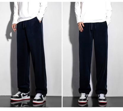 Unisex Winter Fleece Liner Drawstring Sweatpants