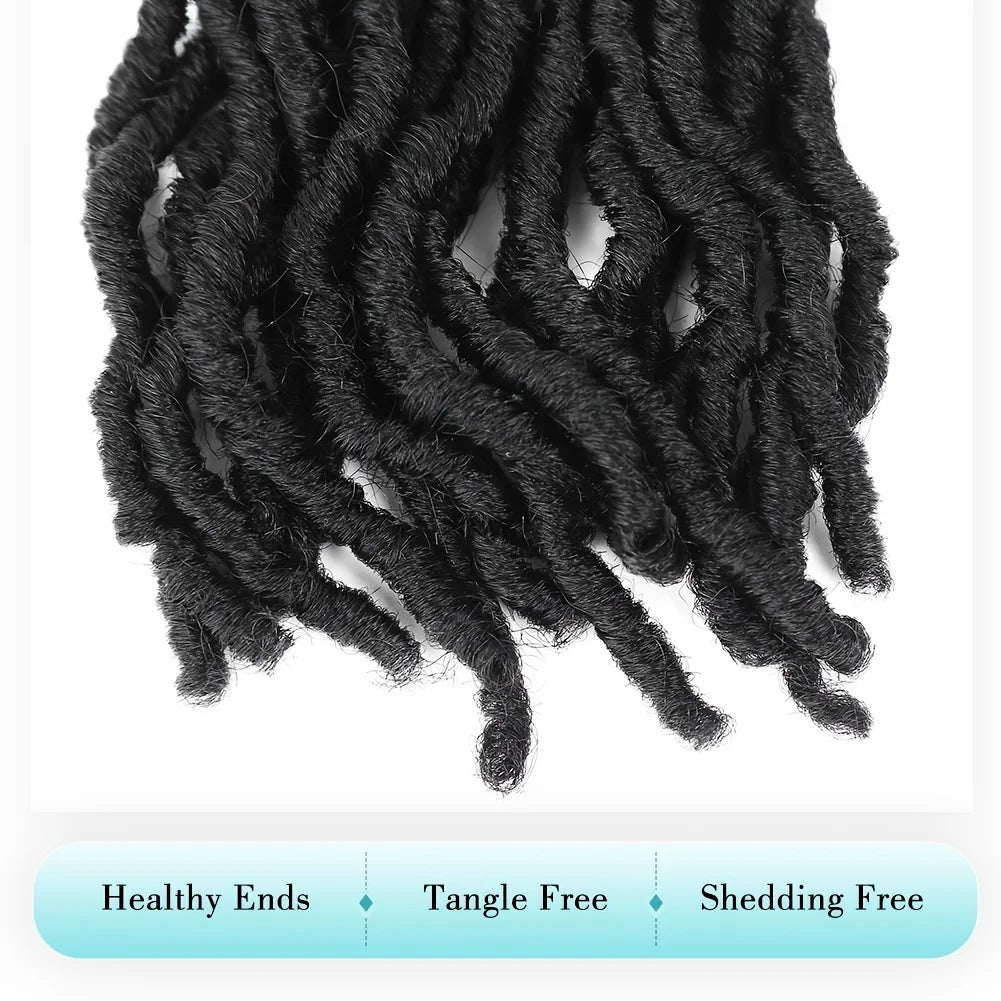 8Pcs 24 Inch Black Synthetic Dreadlock Extensions
