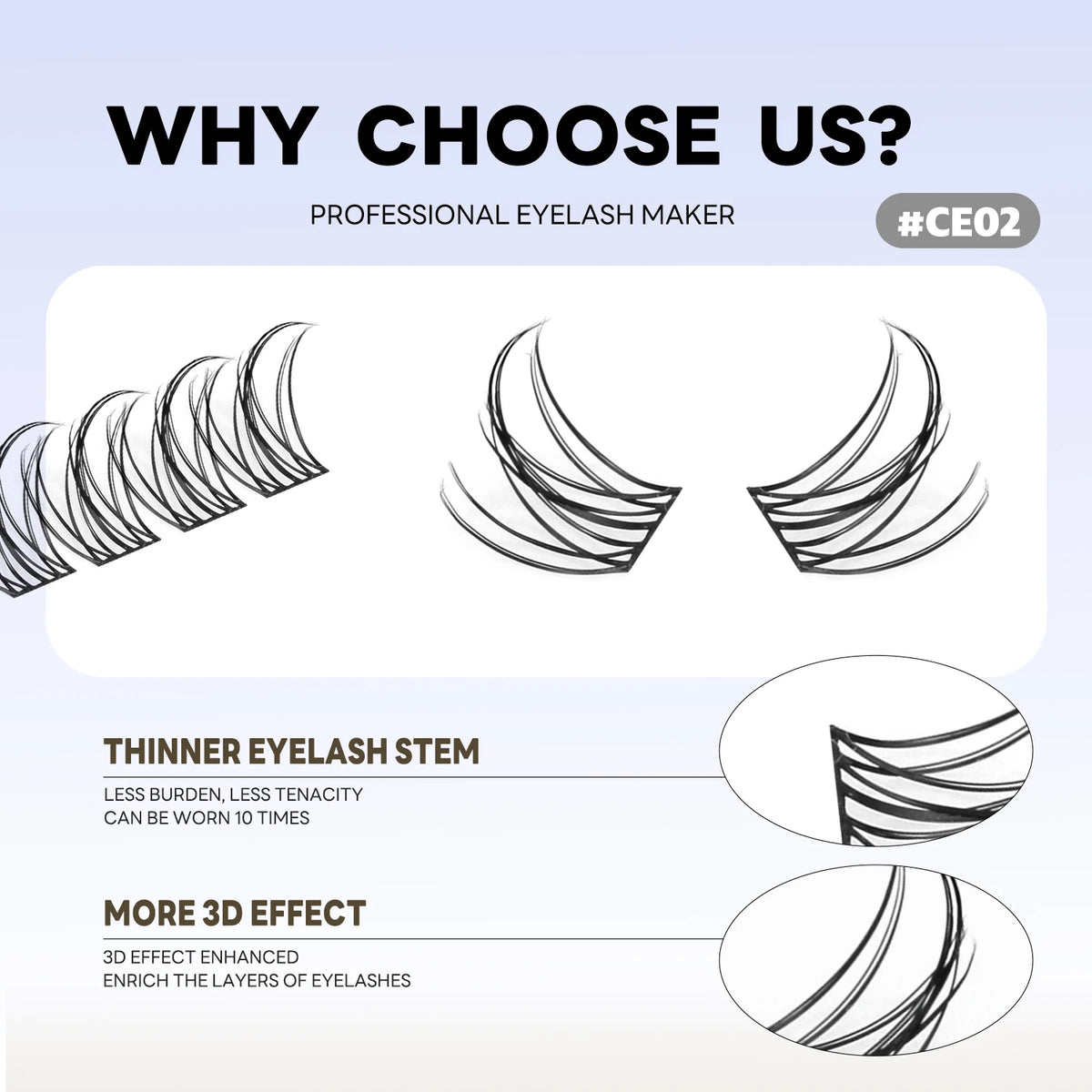 GROINNEYA C-Curl Cluster Eyelashes