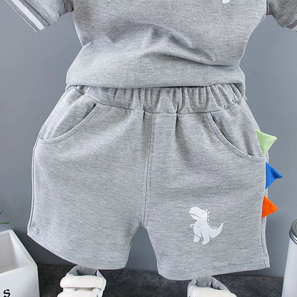 Cartoon T-Shirt and Shorts Set for Baby Boys