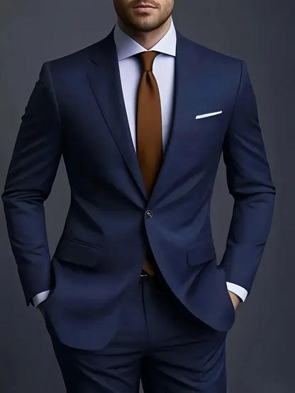 Slim Fit Black Tuxedo Suit Set for Men