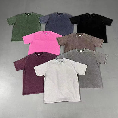 Vintage Cotton Short Sleeve T-Shirt for Women