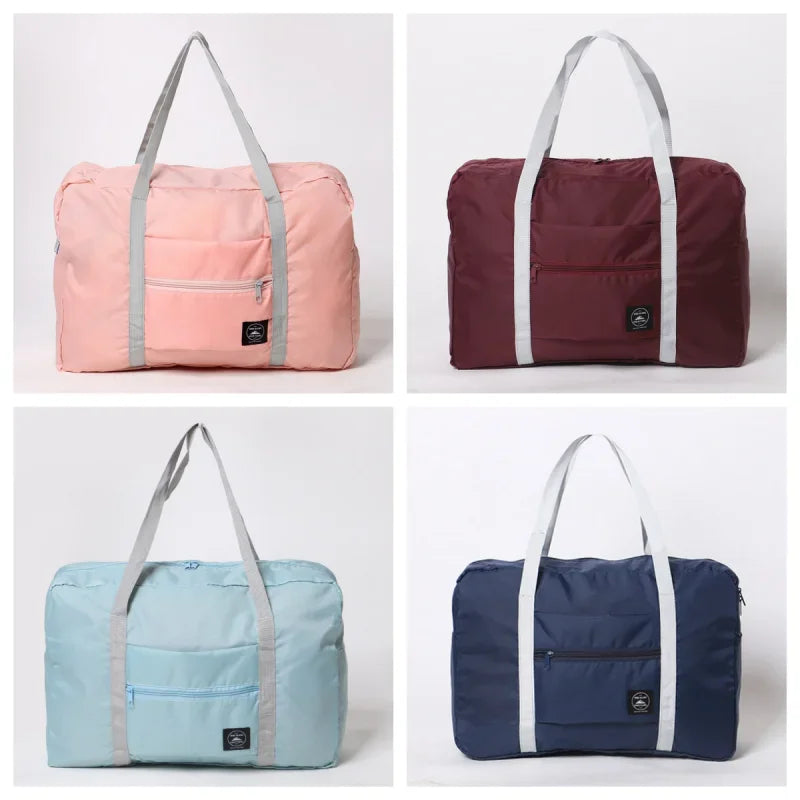Foldable Nylon Travel Duffel Bag for Women and Girls