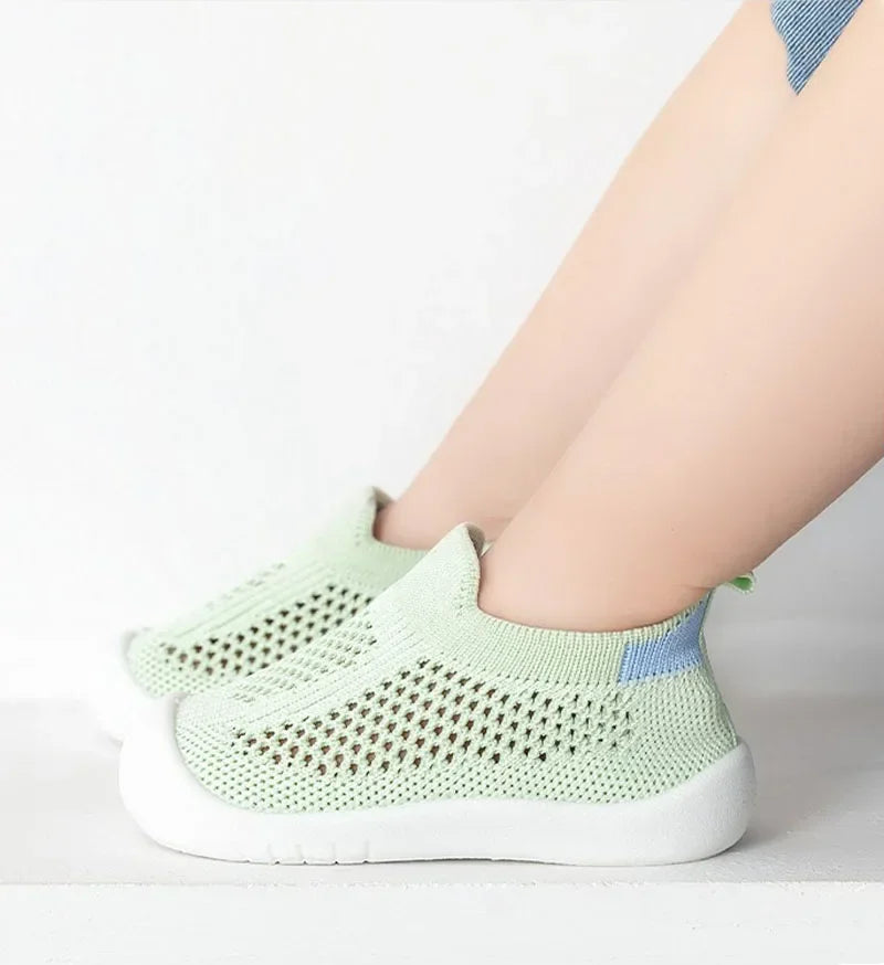 Breathable Mesh Knit Baby Sneakers for Toddlers