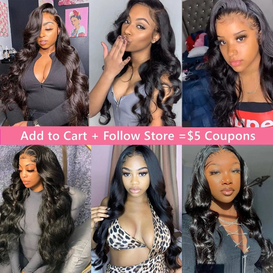 Body Wave Lace Front Wig Human Hair 30 40 Inch