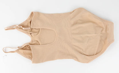 Low Back Bodysuit Shapewear for Women Black