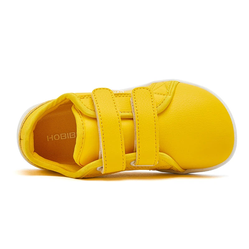 HOBIBEAR Kids Minimalist Sneakers Lightweight Hook Loop Shoes