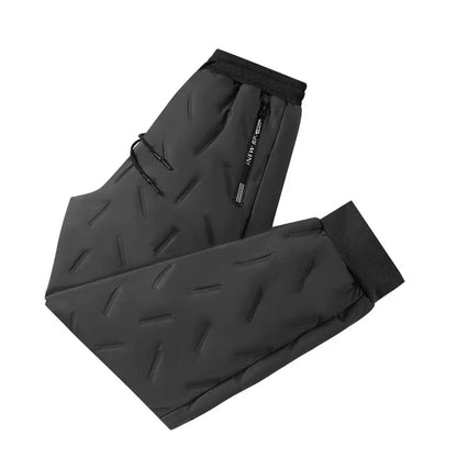 Warm Plush Sports Pants for Women with Drawstring