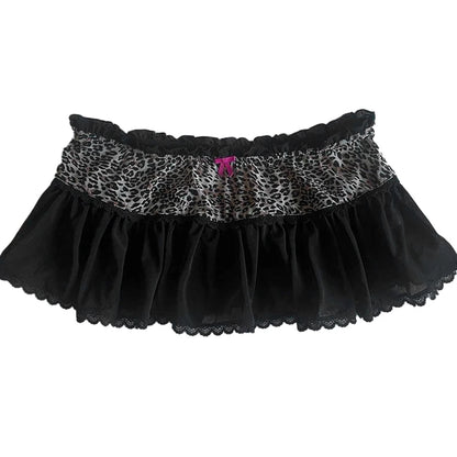 Pink Polka Dot Mini Skirt for Women
