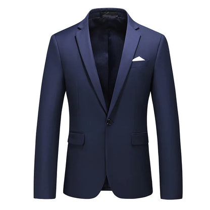 Bright Green Men's Blazer, Polyester Slim Fit Jacket