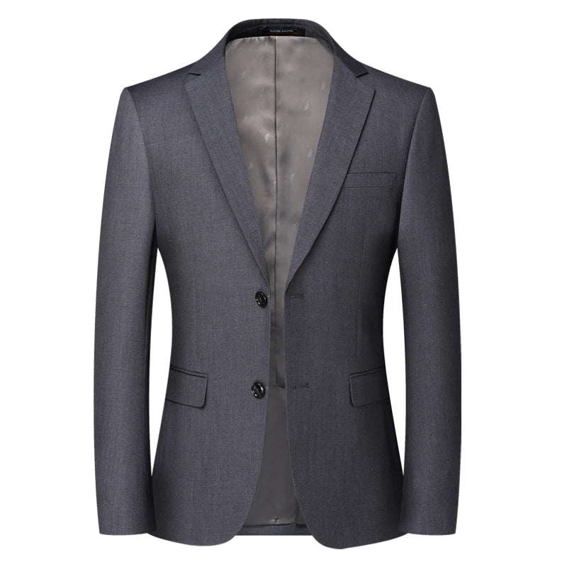 Men's Solid Color Blazer Jacket for Business and Weddings