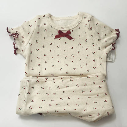 Cotton Long Sleeve T-Shirt and Pant Set for Girls