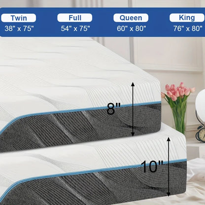 Hcore Extra Firm Queen Size Mattress 10 Inch Dual Sided