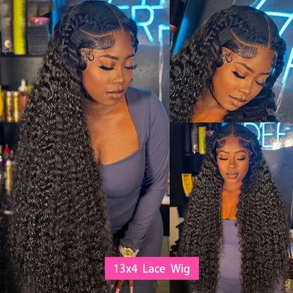 40 Inch 13x6 Deep Wave Lace Frontal Wig Human Hair