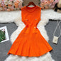 Pleated A-Line Summer Dress for Women