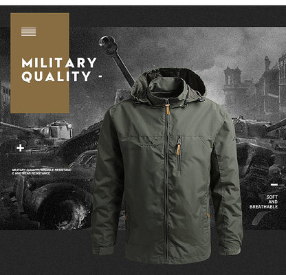 Men's Tactical Waterproof Windbreaker Jacket