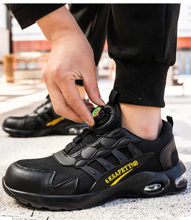 Men's Steel Toe Safety Shoes with Air Cushion